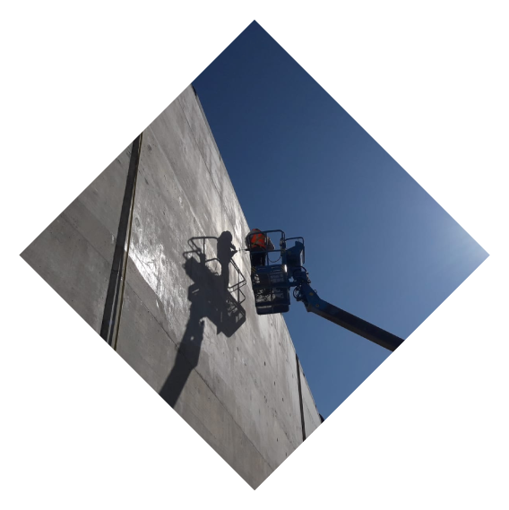 Betonnen muurafwerking